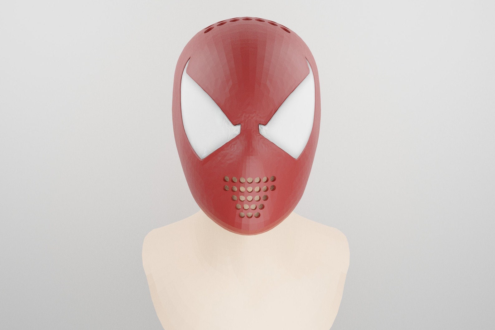 Scarlet Spider-man Faceshell 3D Print STL File 3D Model 3D Printable ...
