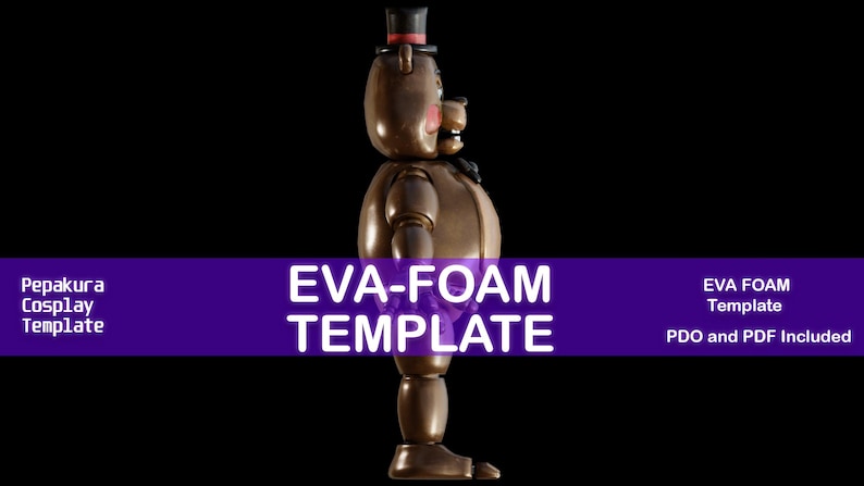 FNAF 2 Toy Freddy Wearable Armor and Helmet Mask - EVA TEMPLATE - Eva ...