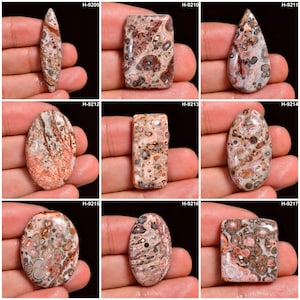 Genuine Leopard Skin Jasper Top Grade Quality 100% Natural Leopard Skin Jasper Cabochon Loose Gemstone For Making Jewelry