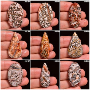 Designer Leopard Skin Jasper Top Grade Quality 100% Natural Leopard Skin Jasper Cabochon Loose Gemstone For Making Jewelry