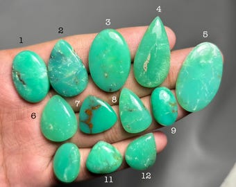 Tempting Chrysoprase Top Grade Quality 100% Natural Chrysoprase Cabochon Loose Gemstone For Making Jewelry B-102
