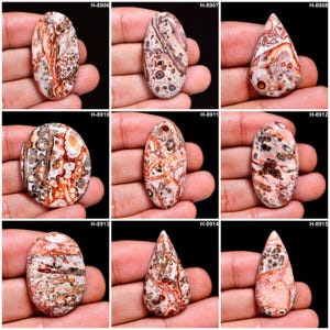 Terrific Leopard Skin Jasper Top Grade Quality 100% Natural Leopard Skin Jasper Cabochon Loose Gemstone For Making Jewelry