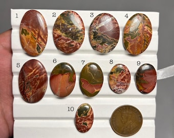 Glorious Cherry Creek Jasper Top Grade Quality 100% Natural Cherry Creek Jasper Cabochon Loose Gemstone For Making Jewelry