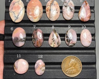 Pink Opal Top Grade Quality 100% Natural Pink Opal Cabochon Loose Gemstone For Making Jewelry B-318
