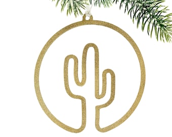 Cactus Ornament / Christmas Ornament / Arizona Ornament / Arizona Christmas Decor / Arizona Love / Cactus Outline Ornament