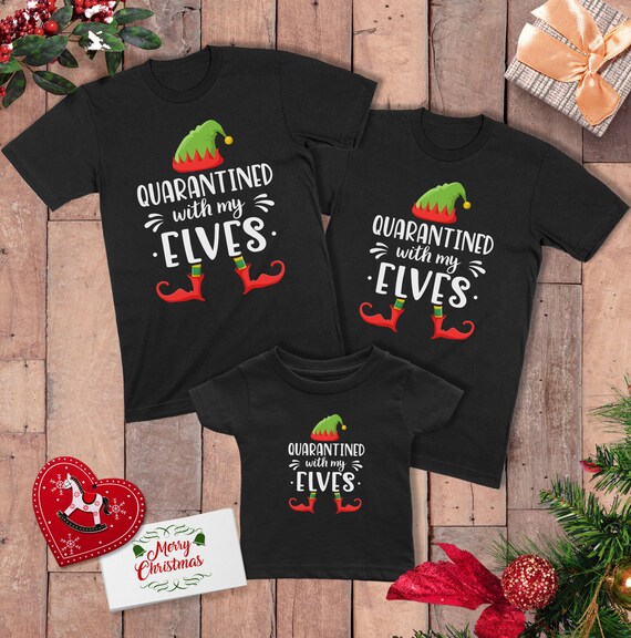 Elf Matching Christmas Pajamas Christmas Quarantine Pajamas Etsy