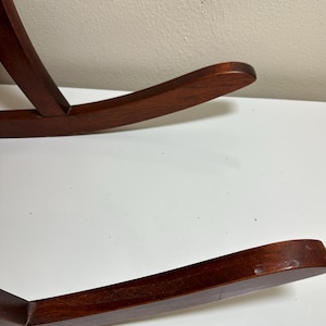 Vintage Duncan Phyfe Style Toddler Rocking Chair | Carved Floral Wood ...