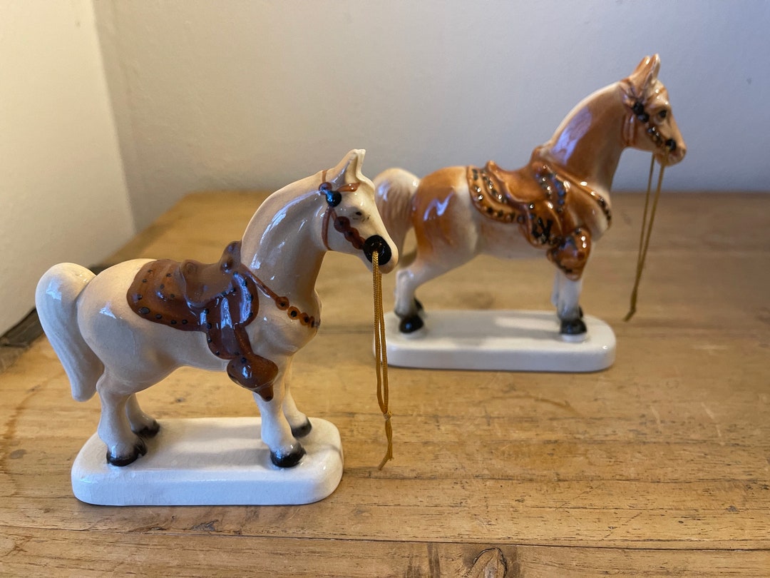 Vintage Horse Figurines Etsy