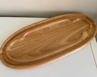 Vintage Dansk International Wood Tray Board Light Wood Color