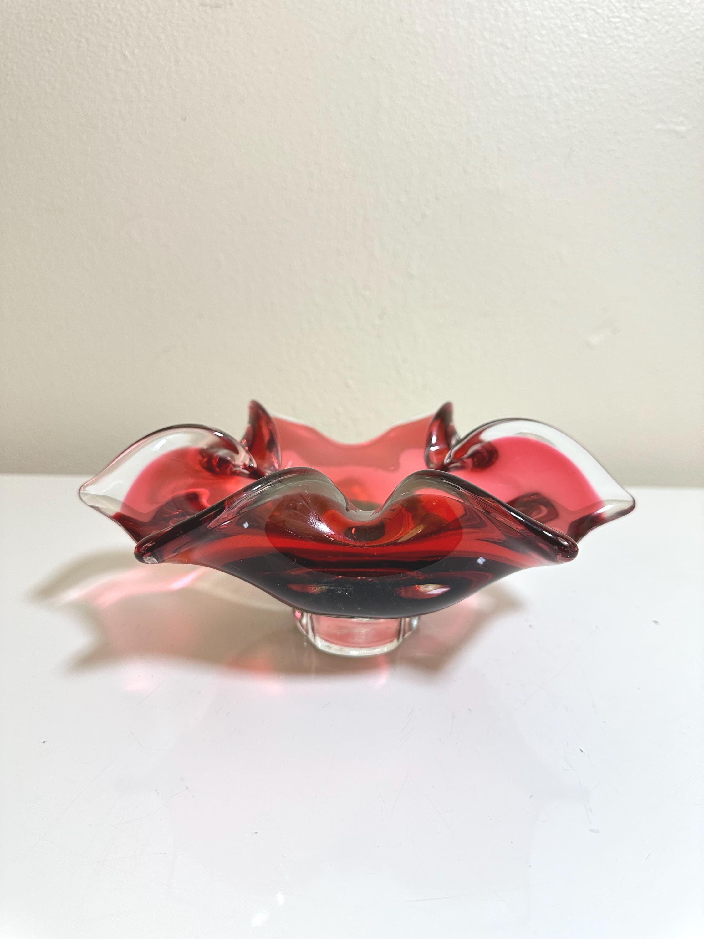 Murano Glass Candy Pink - Etsy