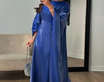 Abaya Kaftan/Kaftan Kleid mit Schmetterling Ärmel Schimmer Abaya/Fledermausärmel/Fledermausärmel