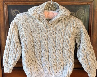 Hand Knitted Hoodie - Etsy