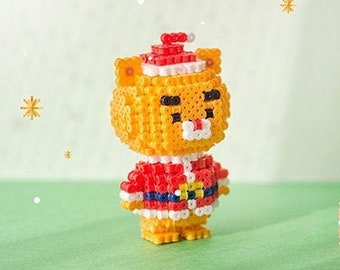 Kakao Friends Ryan 3D Perler Bead Pattern Tutoriel