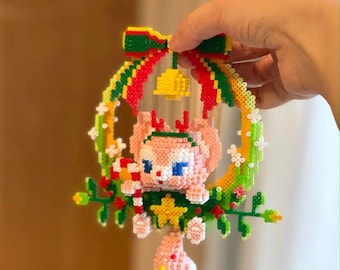 Weihnachten LinaBell - Duffy & Friends 3D Perler Bead Pattern Tutorial | Duffy Shellie May Cookie Ann Gelatoni Stella Lou Lina Bell