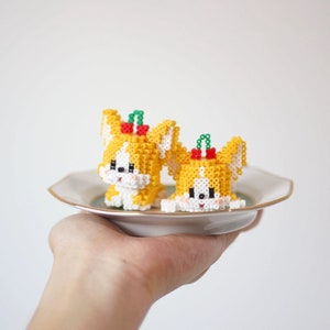 Corgi: Dog Series - 3D Perler Bead Pattern Tutorial