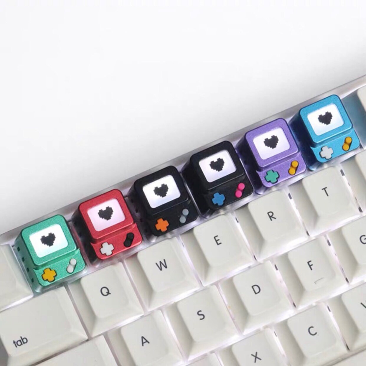 Set of 4 Gameboy Game Console Keyboard Key Cap Etsy