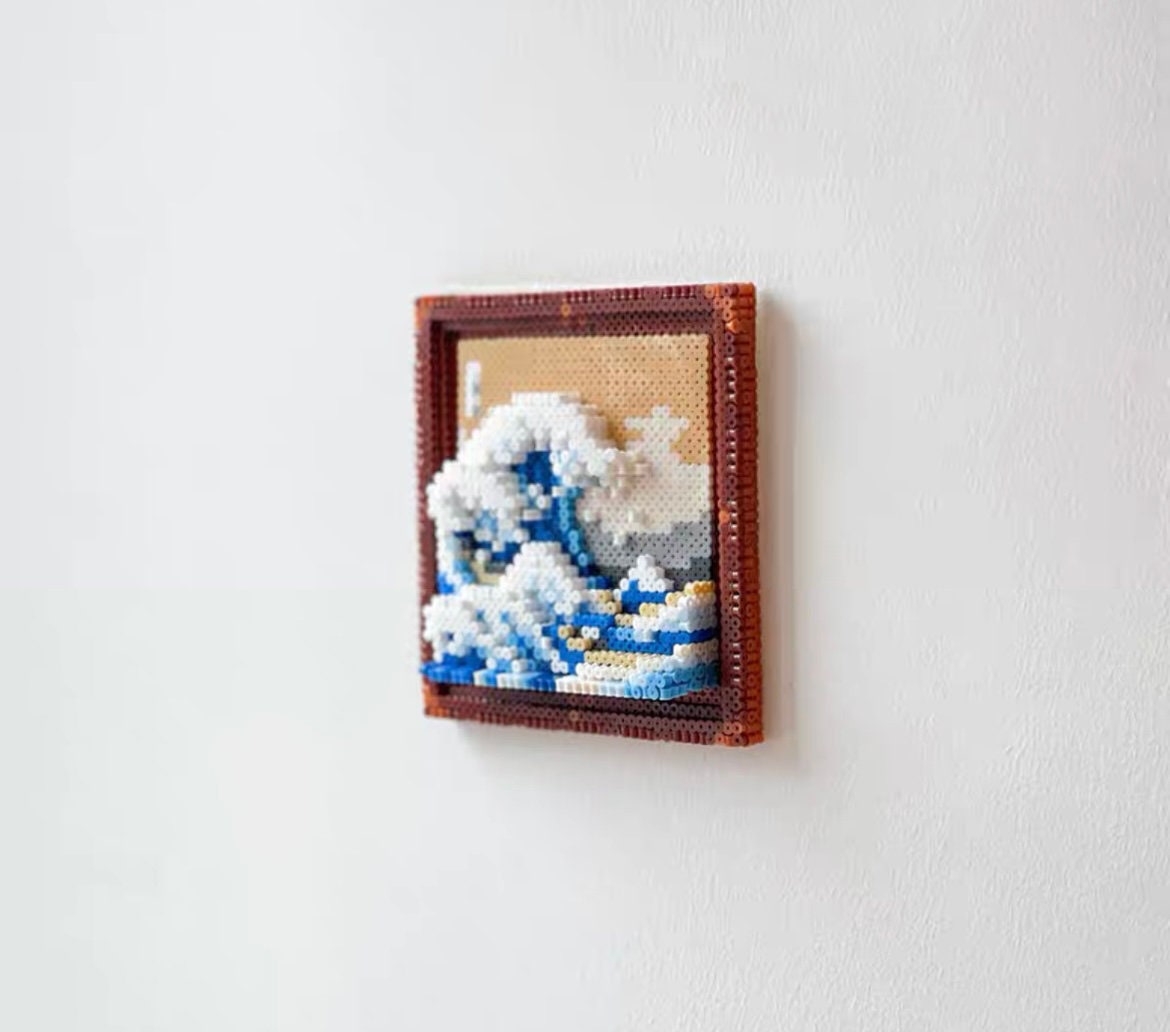 Set of 3 Famous Paintings 3D Perler Bead Pattern Tutorial Etsy Canada