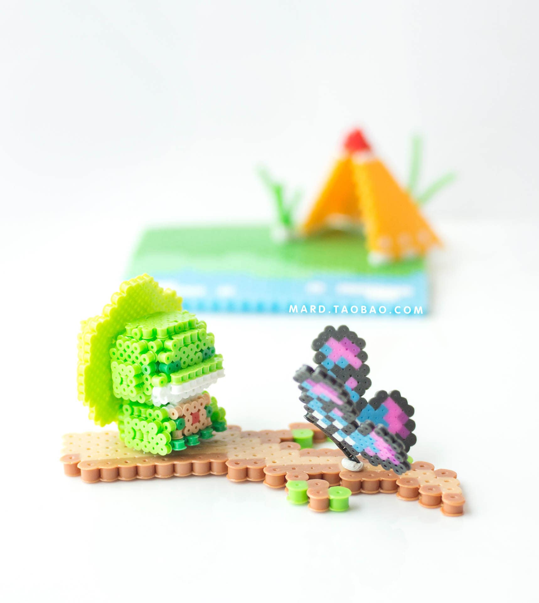 Frog 3D Perler Bead Pattern Tutorial - Etsy