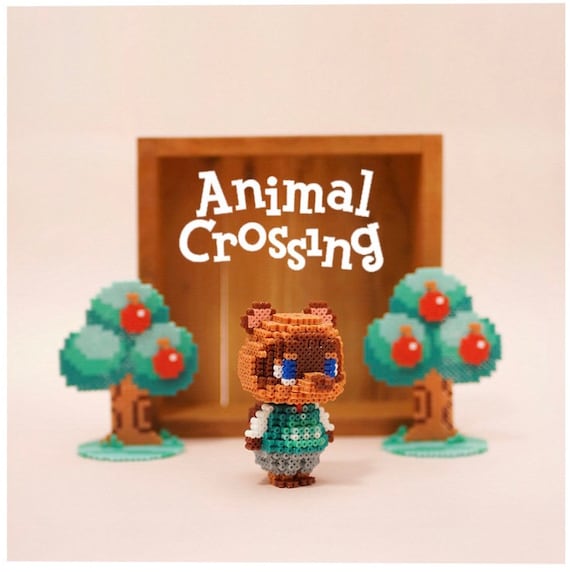 DIY Animal Crossing 3D Perler Bead Pattern Tutorial Etsy Sweden