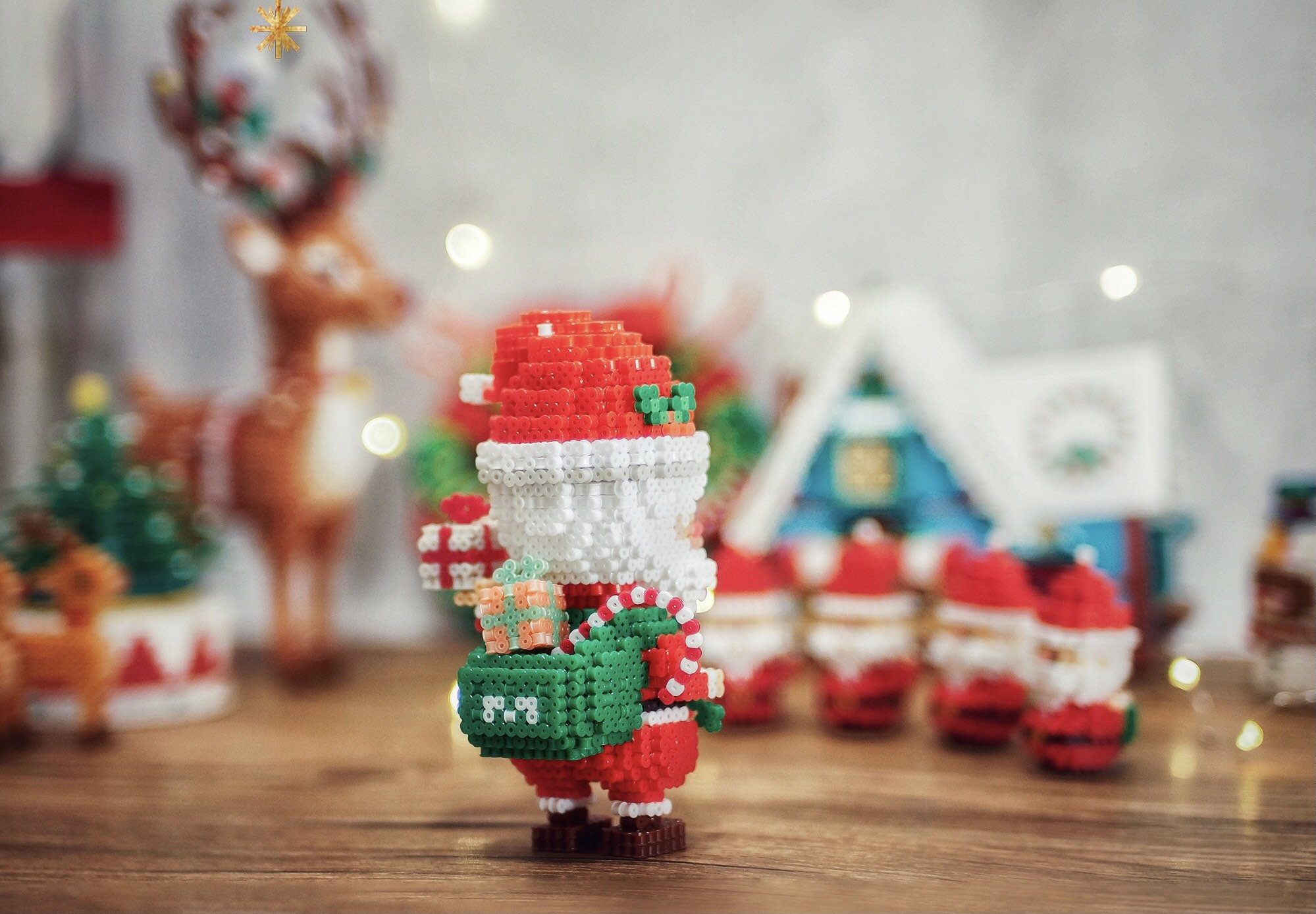 Santa Claus 3D Perler Bead Pattern Tutorial Etsy Singapore