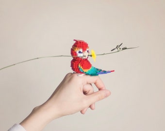 Parrot 3D Perler Bead Pattern Tutorial