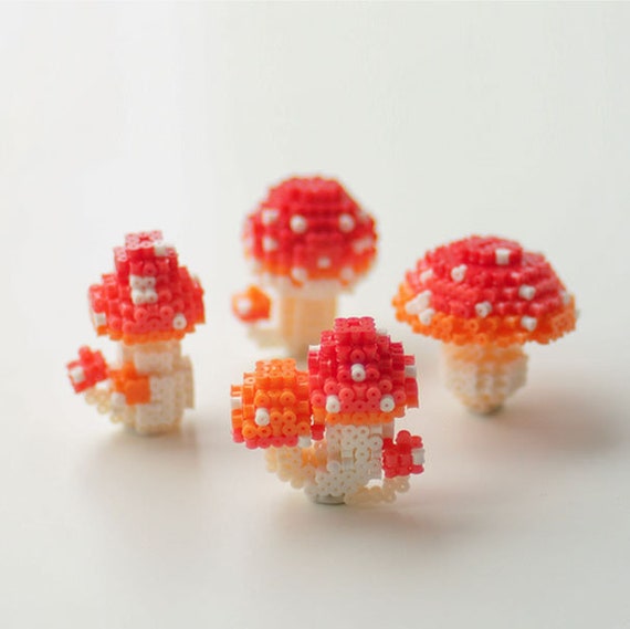 Fairy Garden Beads, Toadstool Beads, Mushroom Beads, 16 X 12 Mm, Half  Strand 10 Beads Approx 