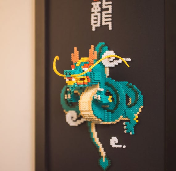 DIY ドラゴン 3D パーラー ビーズ パターン チュートリアル - Etsy 日本