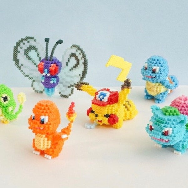 DIY Pokemon 3D Perler Bead Pattern Tutorial