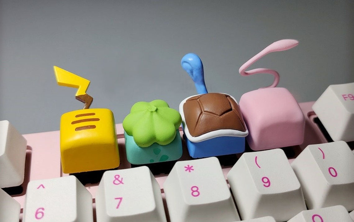 Buy 3 Get 1 Free Pokémon Keyboard Key Caps Pokemon Go Etsy