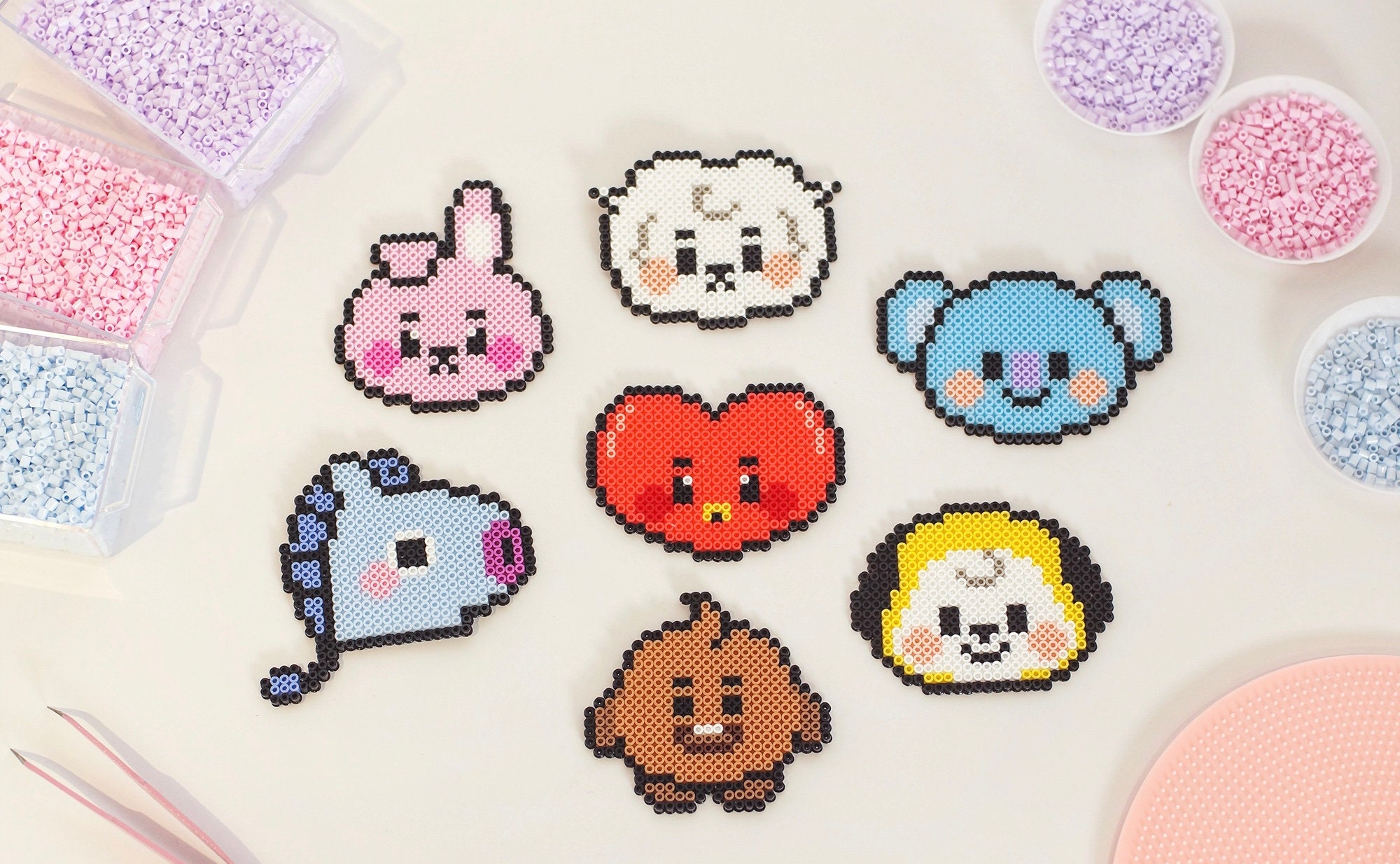 【セット売りBT21 ネームタグ 3個セットTATA、チミー、クッキー BT21 クッキーチャームコット2｜発売日：2022年8月16日