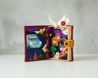 Potter & Vänner 3D-bok - Handledning för 3D-pärlmönster