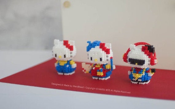 Hello Kitty Perler Perler Beads Wholesale Set Of Kitty Cat 3D