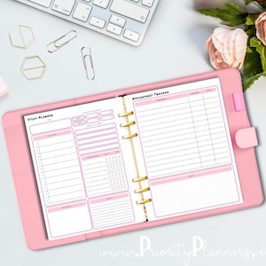 Academic Planner Inserts | Study Planner | Assignment Tracker | 2 pages | HP Classic| Printable
