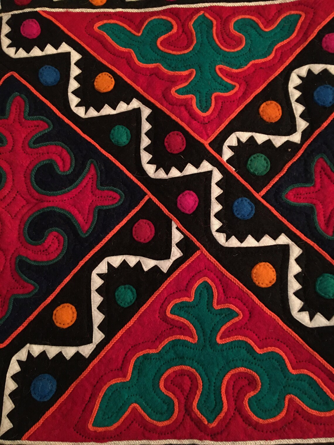 Kyrgyz Shyrdak Rug 123 x 72cm / 4ft x 2ft 4in 100 Wool Etsy