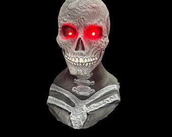Skeleton Prop Head with LED red eyes/lights