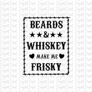 Sublimation png, png file, Beards and Whiskey, barbwire png, drinking png, whiskey png,shirt design,png for sublimation,whiskey shirt design