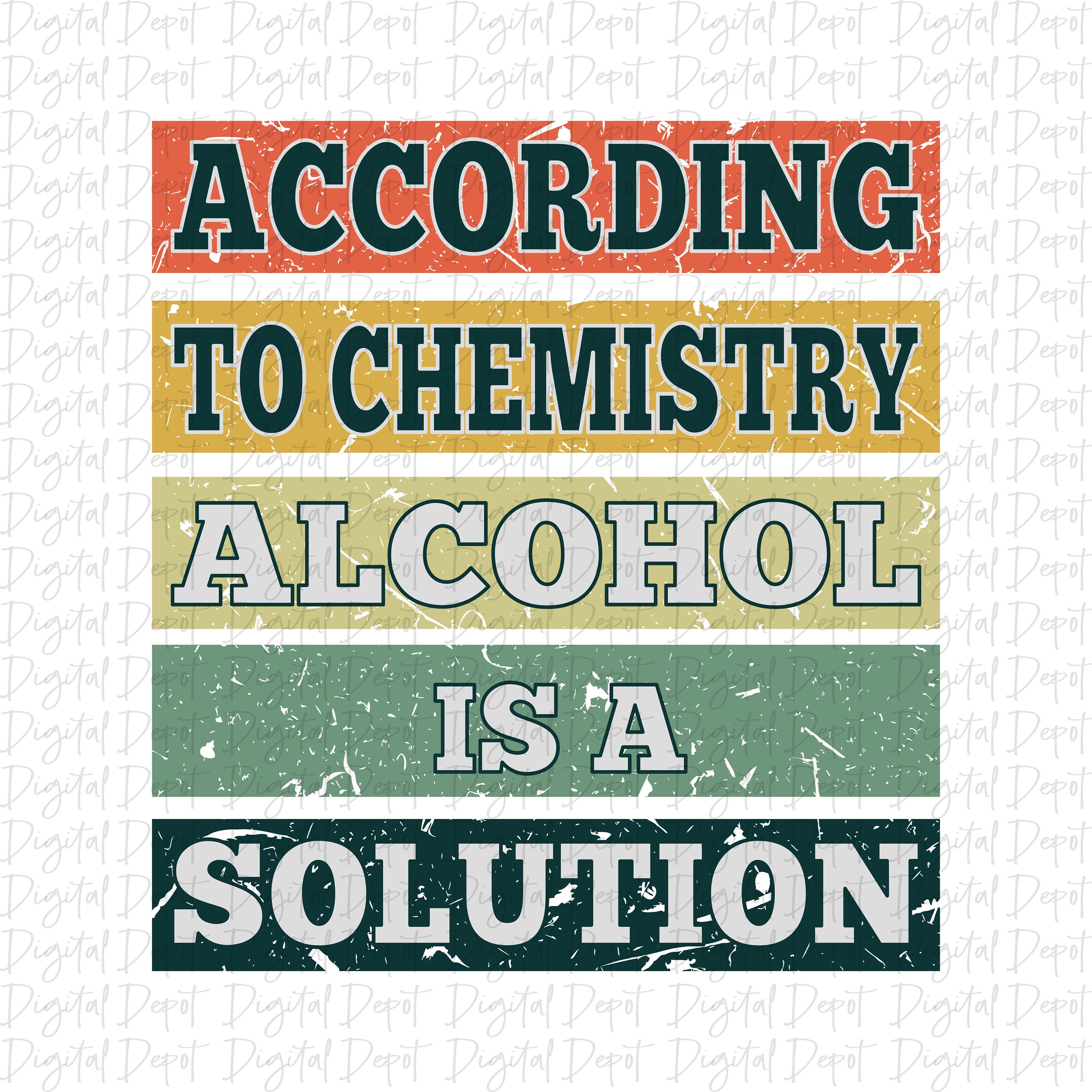 Alcohol is a Solution Png Sublimation Pngpng for - Etsy