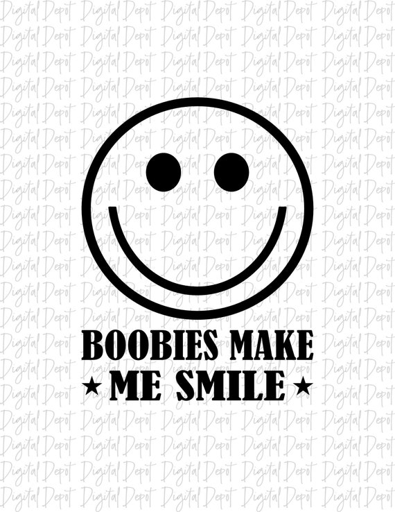 Hood White Vehicle Make & Model Car & Truck Decals & Vinyl "Boobies Make Me Smile" Funny Vinyl Car Window Decal / Bumper Sticker - 5 Inch White Lettering Unbranded Sticker Bomb - Foto 9