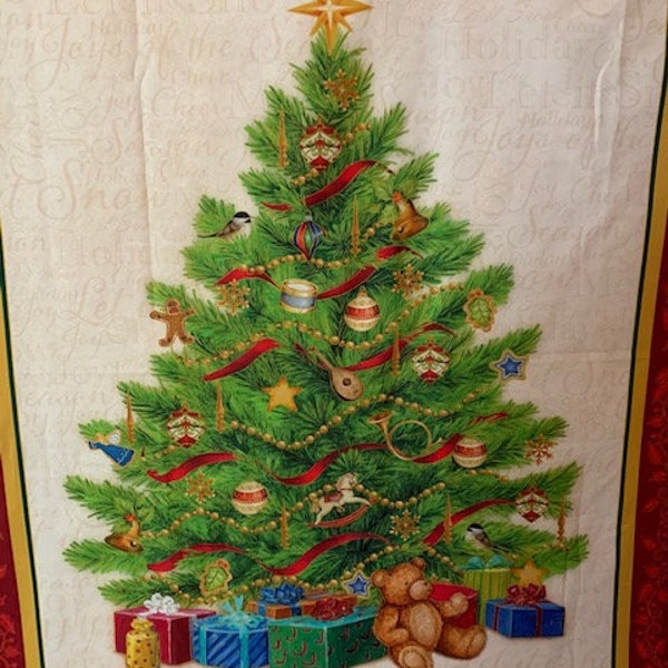 Wall - Christmas tree with pretty ornaments Wall Hanging