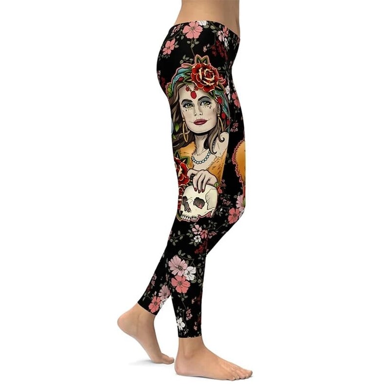 Yoga pants Colorful Yoga Pants High Waist Gymnastic Leggings Comfortable Rainbow Printed Handmade Stretch Workout Tights Activewear