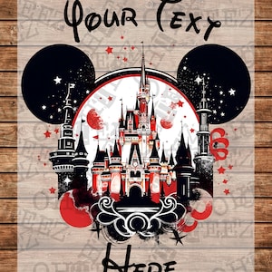 DTF Ready to press Mickey Vacation DTF transfer with custom design.