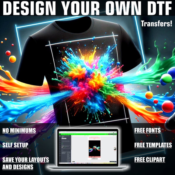 Create & Design Your Own Custom DTF Heat Transfers!