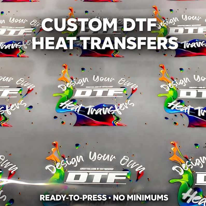 Custom DTF Heat Transfers, Design Your Own Prints image 2