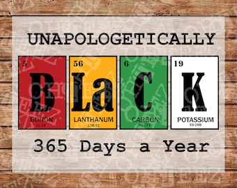 DTF Elements Black History #BHM ready to press DTF transfer with custom design.