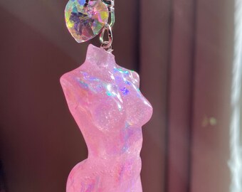 Fit Pregnant Plus size Female /& Male goddess keychain