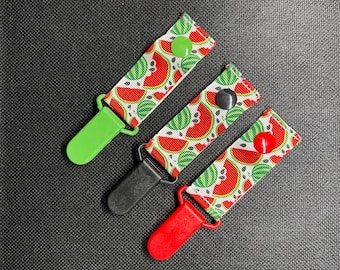 Watermelon Tubie Clips for Securing IV Lines and Feeding Tubes