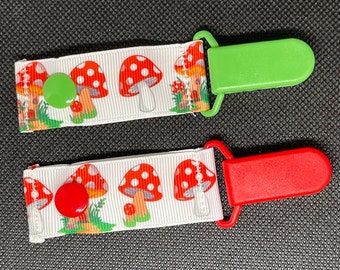 Mushroom House Tubie Clips for Securing IV Lines and Feeding Tubes