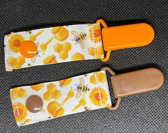 Honey Bees Tubie Clips for Securing IV Lines and Feeding Tubes