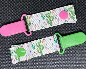 Llamas and Cacti Tubie Clips for Securing IV Lines and Feeding Tubes