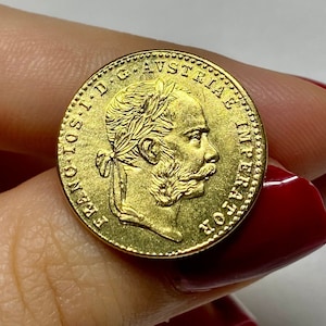 Franz Joseph I  Austrian 1 Ducat gold plated coin REPLICA 1pcs golden austrian empire coin